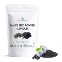 Elemen Kosmik 100% Bubuk Benih Hitam Murni Capsules Organik - Vegan Nigella Sativa 450mg Black Cumin Menawarkan untuk Kesehatan - 60 Kapsul