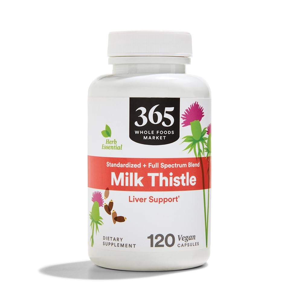 365 oleh Whole Foods Market, Milk Thistle, 120 Count