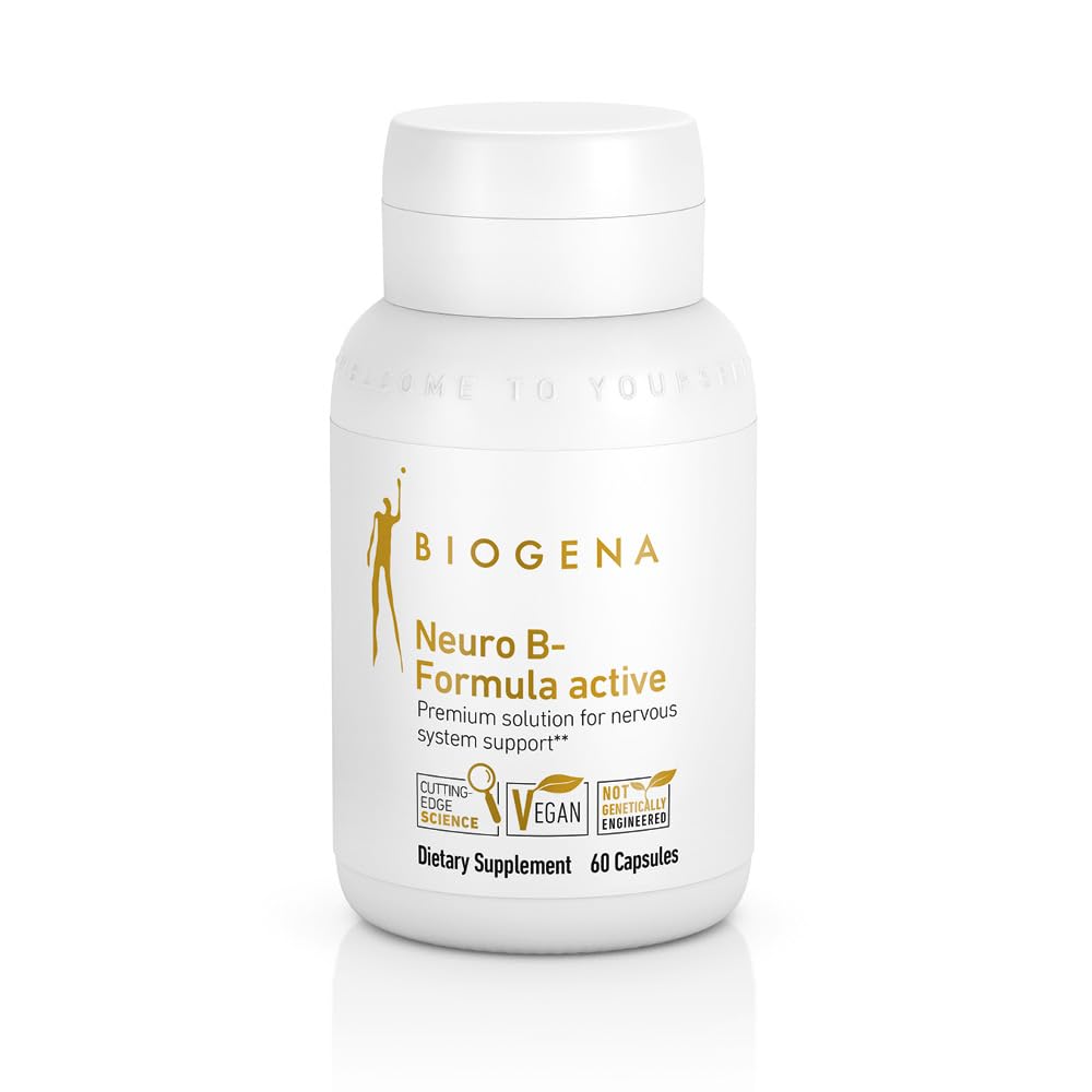 Biogena Vitamin B Complex Capsules with All 8 b-Vitamin B1, B2, B6, B12, folat, niasin, biothenic Acid to Dukung Psyche & Nerve System *