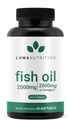 Suplemen Minyak Ikan Nutrition Omega 3 - Ekstra Kekuatan 2500mg - 2000mg EPA & DHA - Otak dan Kesehatan Jantung - 60 Softgel