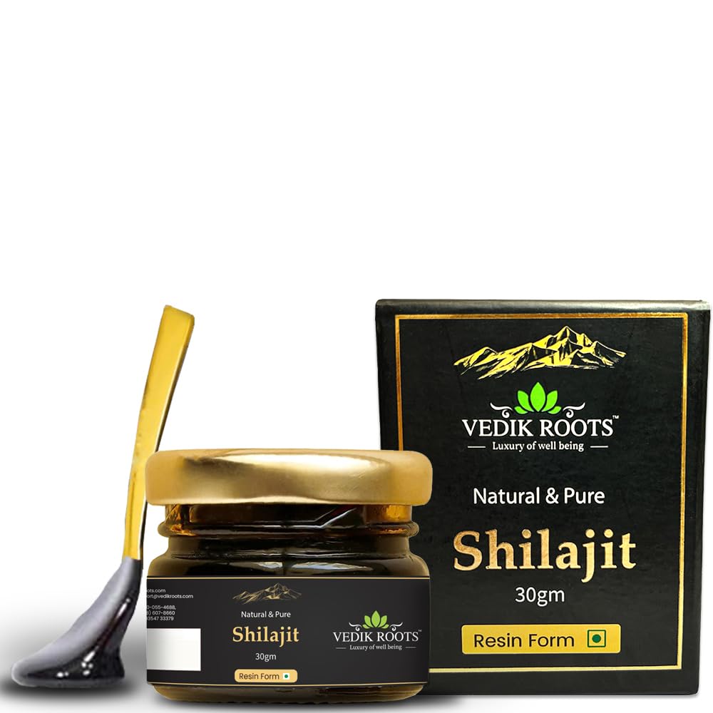 Himalaya murni Shilajit Resin - Gold Grade 800mg 124; 85 + Trace Minework & 75% Fulvic Acid 124; Supports Energy, Stamina & Ammune Health