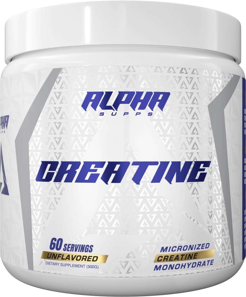 Suplai Alpha Creatine Monohydrate Apports Muscle Growth 124; Micronized 124; Unflastocate 124; 300 Grams - 60 Servings