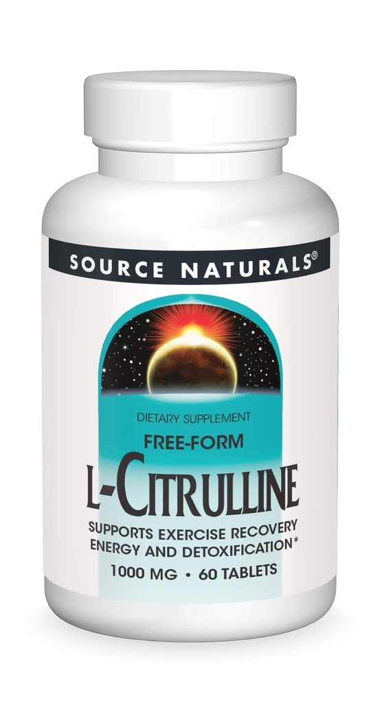 Sumber Ikhruline L- Citrulline Pendukung Pemulihan Latihan, Energi dan Detoksifikasi *, 1.000 mg - 60 Tablet
