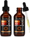 Liquid Vitamin D3 K2, Vitamin D Drops, Vitamin D3 K2, Cair Vitamin D Liquid, Organik Vitamin D, D3 Vitamin Suplemen, Vitamin D3 dan K2, D3 K2 Vitamin Tambahan (2pack)