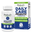 Probulin Daily Care Probiotic Suplement, Digetra, Gut, dan Ammune Health Support Capsules for Men and Women, 10 Milyar CFU, Vegan, 30 Count Bottle