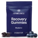 Untuk Wellness Recovery Gummies Hydrate 124; Blueberry Electrolite Suplemen Antioxidant untuk Hidration, Energi & Post-Workout Performance 124; Vegan, Non-GMO, 30 Count