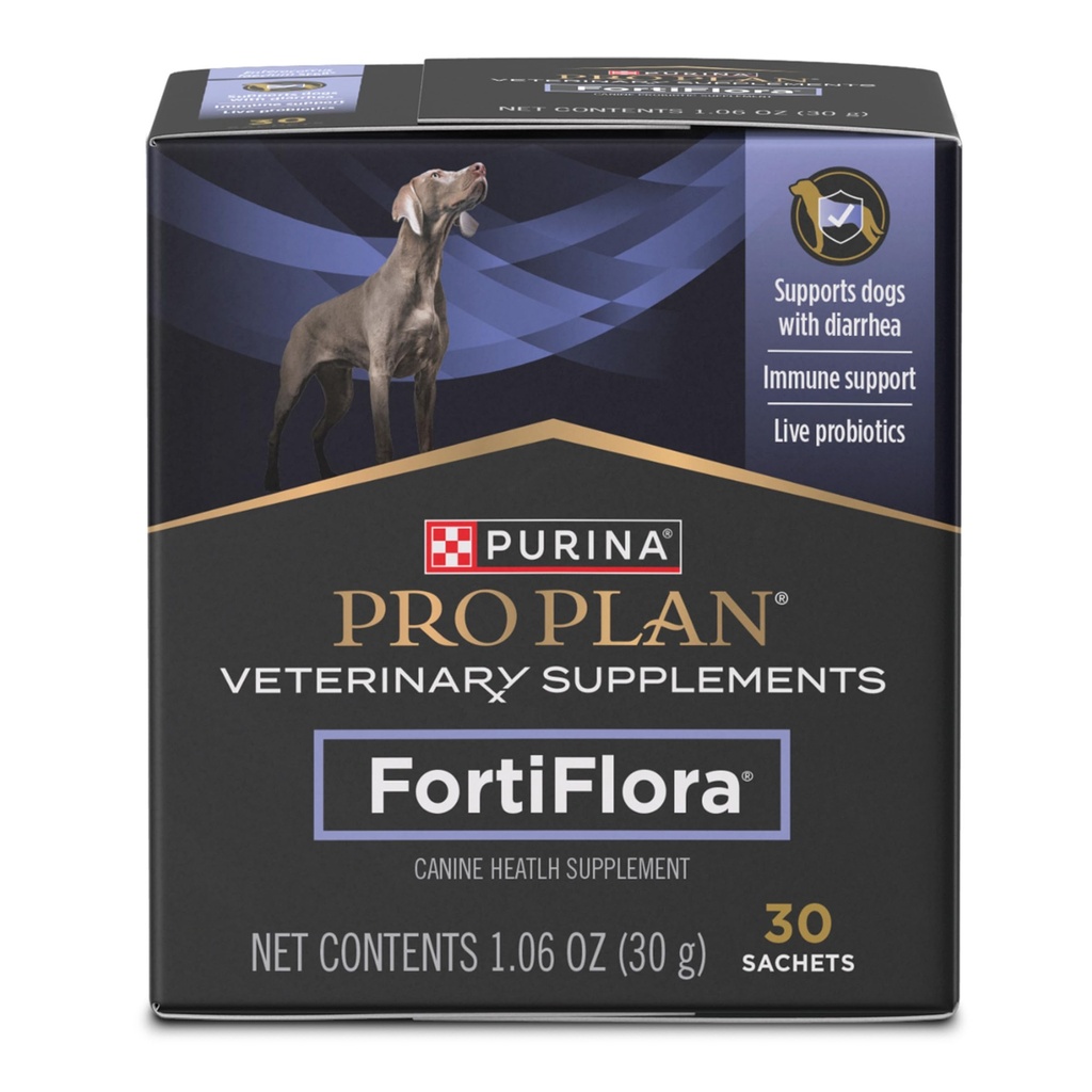 Purina Pro Plan Veterinary Suplemen ProtiFlora Probiotic Suplemen Anjing Canine Nutration - 30 ct.