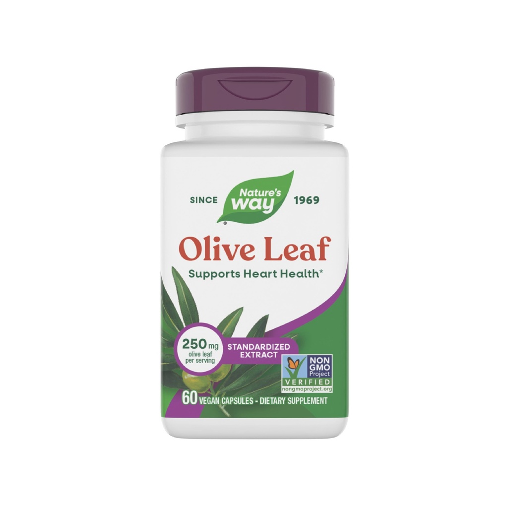 Alami Olive Leaf Premium Extract Suplement Nature, Support Heart Health *, 250 mg Per Serving, Gluten Free, Vegan, 60 Capsules (Packing May Vary)