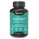 Vegan Vitamin D3 + K2 dari Algae 124; 5000 IU D3 dengan 120mcg MK7 12.4; Masyarakat Vegan yang diakui, Disertifikasi dengan sumber daya, Lebih baik dari Hewan Derived 124; Dukungan yang lebih baik untuk Bone & I4une Health *