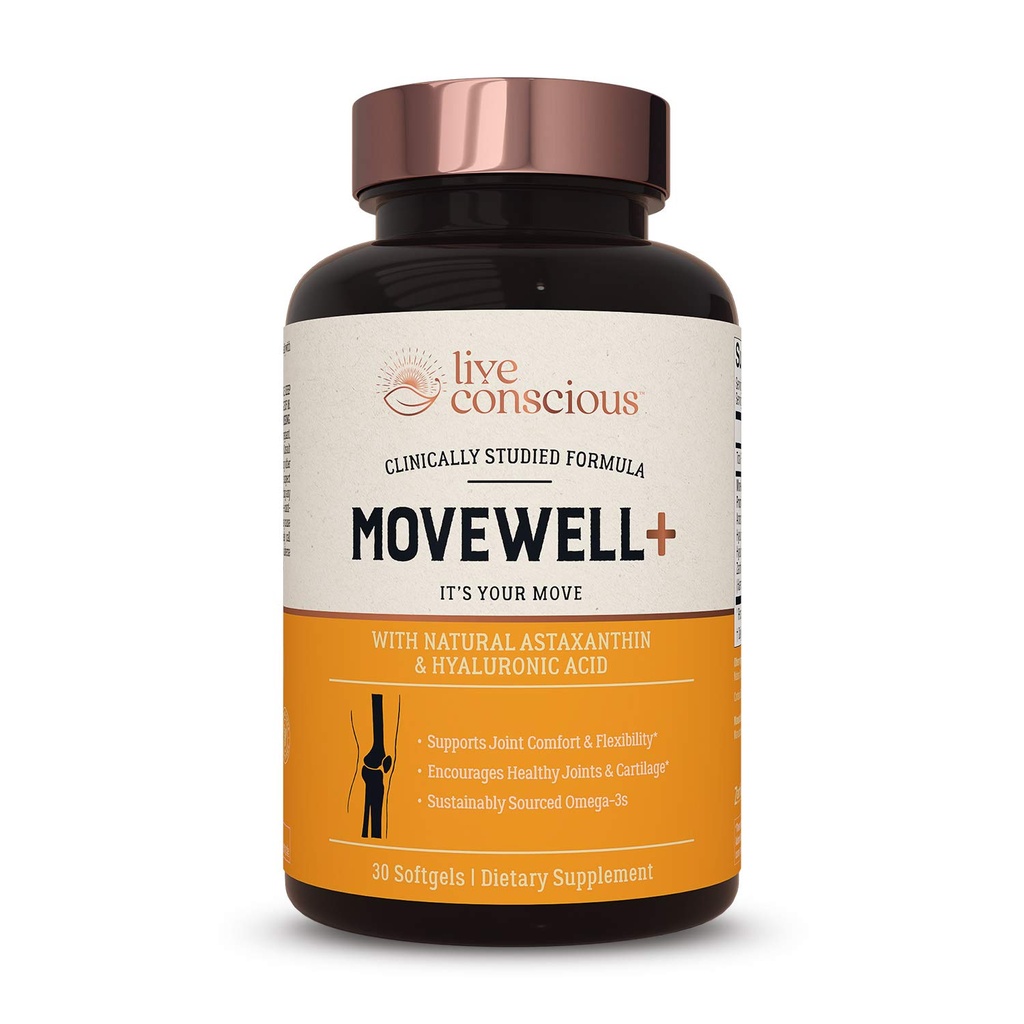 Suplemen Kesehatan Gabungan Langsung - MoveWell Plus Antartika Krill Oil, Astaxanthin Natural dan Hyaluronic Acid 124; Outcontening Glucotamine