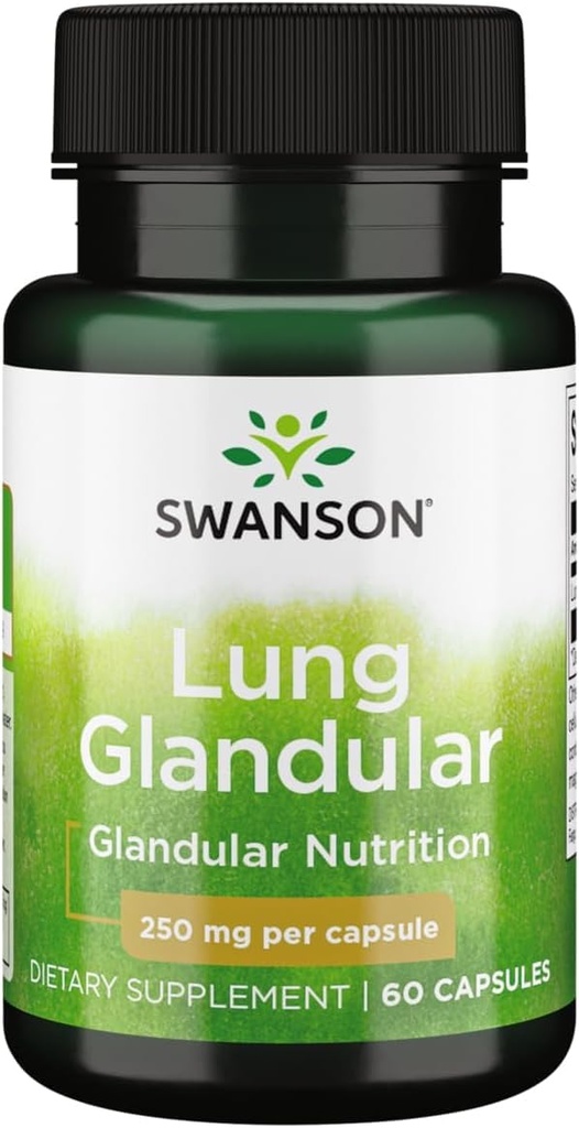 Swanson Raw Lung Glandular 250 Miligram 60 Capsules