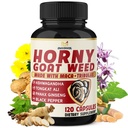 BMVINVOL Horny Goat Weed for Men and Women with Maca, Tribulus, Ginseng, Ashwagandha, Tongkat Ali - 120 Capsules untuk 4 Bulan Supply