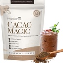 Philosophie Organic Cacao Magic Superfood Blend - Plant- berbasis bubuk Protein dengan Raw Cacao, Reishi Mushroom & Maca Root - Suplemen Chocolate Unsweened Vegan, 32 Servis