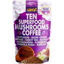 WIXAR Super Food Mushroom Coffee - Instant Coffee Powder, Ten Superfood Extracts with Lion 's Mane, Turkey Tail, Reishi, Chaga, Shiitake, Ashwagandha, Rhodiola Rosea, Elderberry, 5oz Mushroom Suplemen