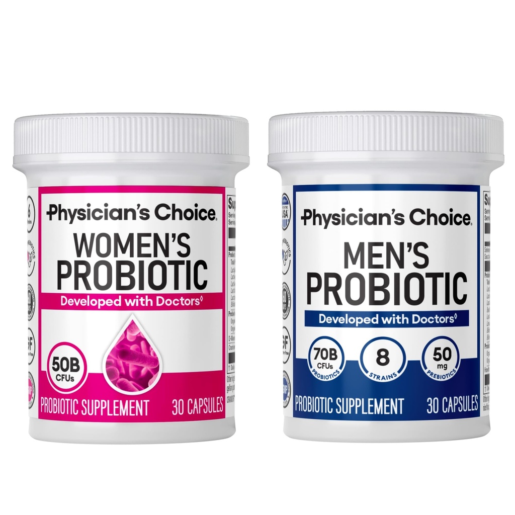 Nya & Hers Probiotic Bundle - Mens Probiotic (30ct) + Womens Probiotic (30ct)