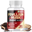BEBEFEN Psyllium Husk Capsules 2400mg dengan Black Pepper - 2 Bulan Supply-Daily Soluble Fiber for Gut Health - Non-GMO dan Gluten- Free Formula