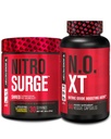 Jacked Factory Nitrospush Shred Thermogenic Pre-Workout di Blueberry Lemonade & N.O. XT Nitric Oxide Booster untuk Pria & Perempuan