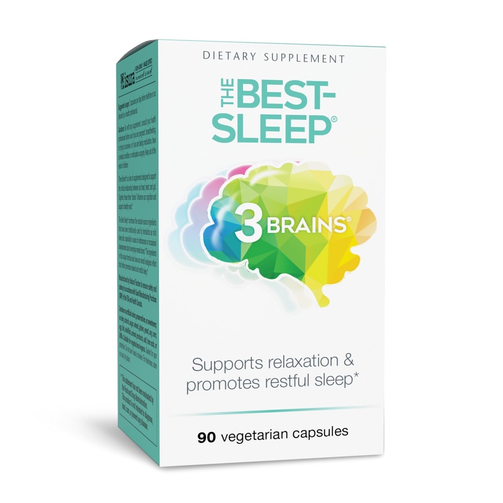 Faktor Alam 3 Otak, Best- Sleep, Support Relaxation & Restful Sleep, Vegan, 90 Kapsul