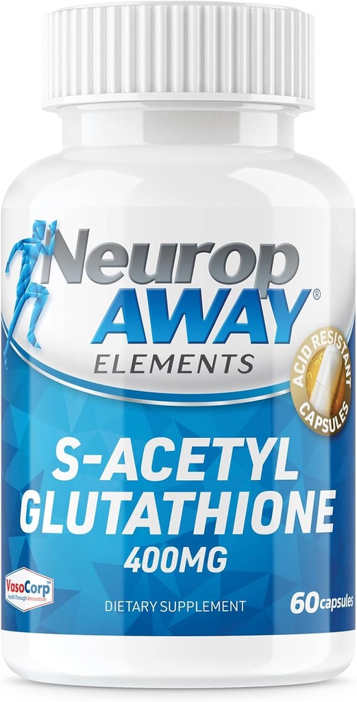 Elemen Neuropoul S-Acetyl- Glutathione 400mg Acid Resistant Capsules 60ct (60 400mg Capsules Per Botol) Tanggal 3 Diuji dibuat dalam fasilitas CGMP