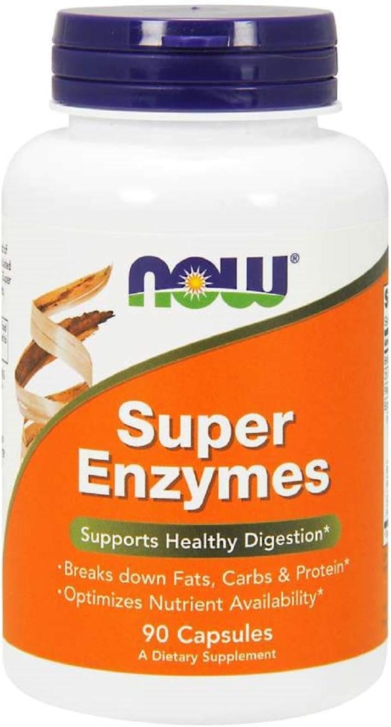 NOW Super Enzymes, 90 Kapsul (Pack of 2)