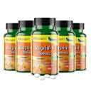 Amerika Medic & Science Rapid-C 500mg Vitamin C Suplemen 500 tablet (5 Paket 100 Tablet) Dukungan Sistem Ammune Harian, Antioksidant 14; Vegan, Non- GMO Dilapisi Accorbic Acid untuk Pria & Perempuan