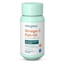 True Grace Omega-3 Fish Oil - 180 Softgels - 1400 mg EPA + DHA - Brain, Heart, Gabungan & Imune Kesehatan - Organik, Gluten Bebas, Soy Free