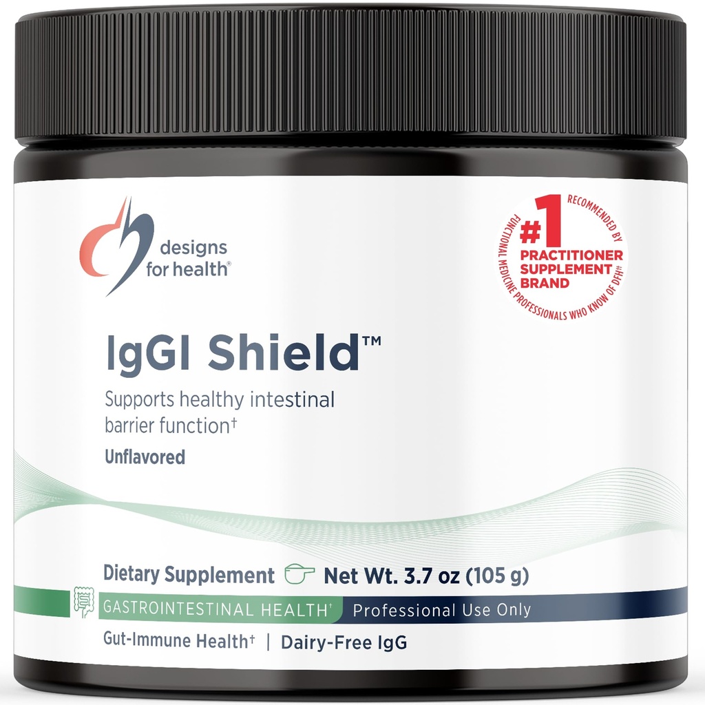 Design untuk Health IgGI Shield Powder - Dairy- Free Imunoglobulin IGG Suplement, SBI with N- Acetyl-Glucosamine - Supports Heally Intestinal Barrier Fungsi (3.7oz / 30 Hamba)