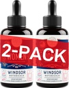 WINDSOR BOTANICALS Liquid Iron Suplement for Women 2-Pack