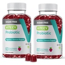 Viteey Promies for Women, Men & Teens, 2 Milyar CFU - Sugar Free - Ammune Booster, Dukungan Digetical, Gut Health - Vegan, Gelatin Free, GMO Free - Tasty Chewable Raspberry Flavored Gummy