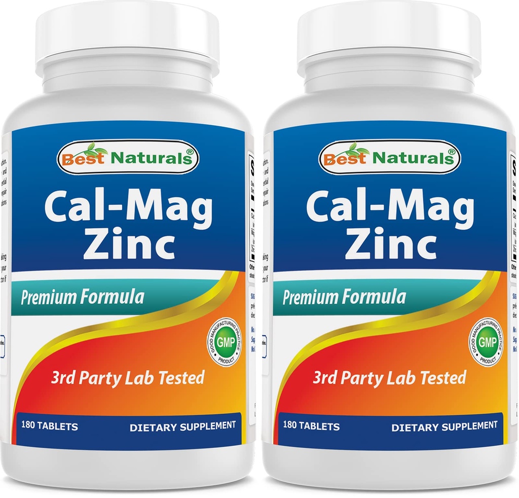2 Packs - Kompleks Mineral Mag Zinc Kalsium Magnesium Terbaik (Total 360 Tablet)