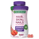 Solusi Nature Optimal Solutions Advanced Hair, Skin and Nails Pectin Gummies, 2x Biotin Per Serving, No Stick Gummy, Vegetarian Formula, Strawberry Flavor, 200 ct, 100 Total Servings