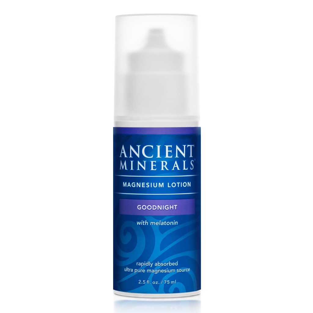 Lotion Magnesium Kuno Malam malam krim berisi melonalin dengan magnesium klorida dan OptiMSM lotion Topical malam hari pelembab (2.5oz)