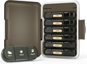 Weekly Pill Organizer 3X sehari, 7 Day Pill Box 3 Times, Portable for Travel Pill Case for Pills / Vitamin / Fish Oil / Medication (3x7 Black)