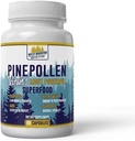Sunday Health Pine Pollen 600mg Vegan Gluten Free Non GMO Alami Superfood Vitamin Mineral Suplemen 60 Kapsul - 1 Bulan Supply