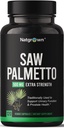 Natgrown Saw Palmetto for Men 500mg - Prostate Health Suplement with DHT Blocker for Hair Loss & Urinary Flow - 120 Vegan Capsules - Non-GMO, Gluten- Free