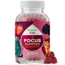 Anak Vegan Phytoral Fokus Gummies - Dukungan Otak Yang Dapat Diampukan untuk Anak - Enhances Konsentrasi & Memori - Suplemen Pemantauan