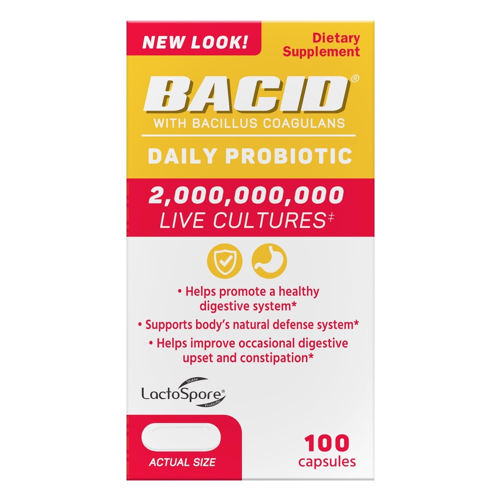 Basam Daily Probiotic dengan Bacillus Coagulans, Dietary Suplemen untuk Kesehatan Digetical, 100 Kapsul