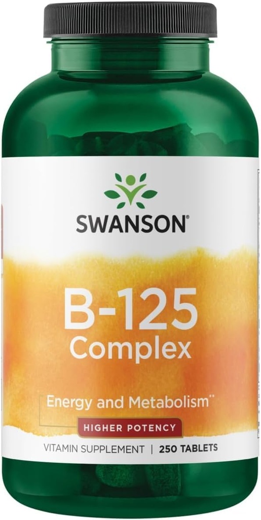Swanson Vitamin B-125 Kompleks 250 Tab