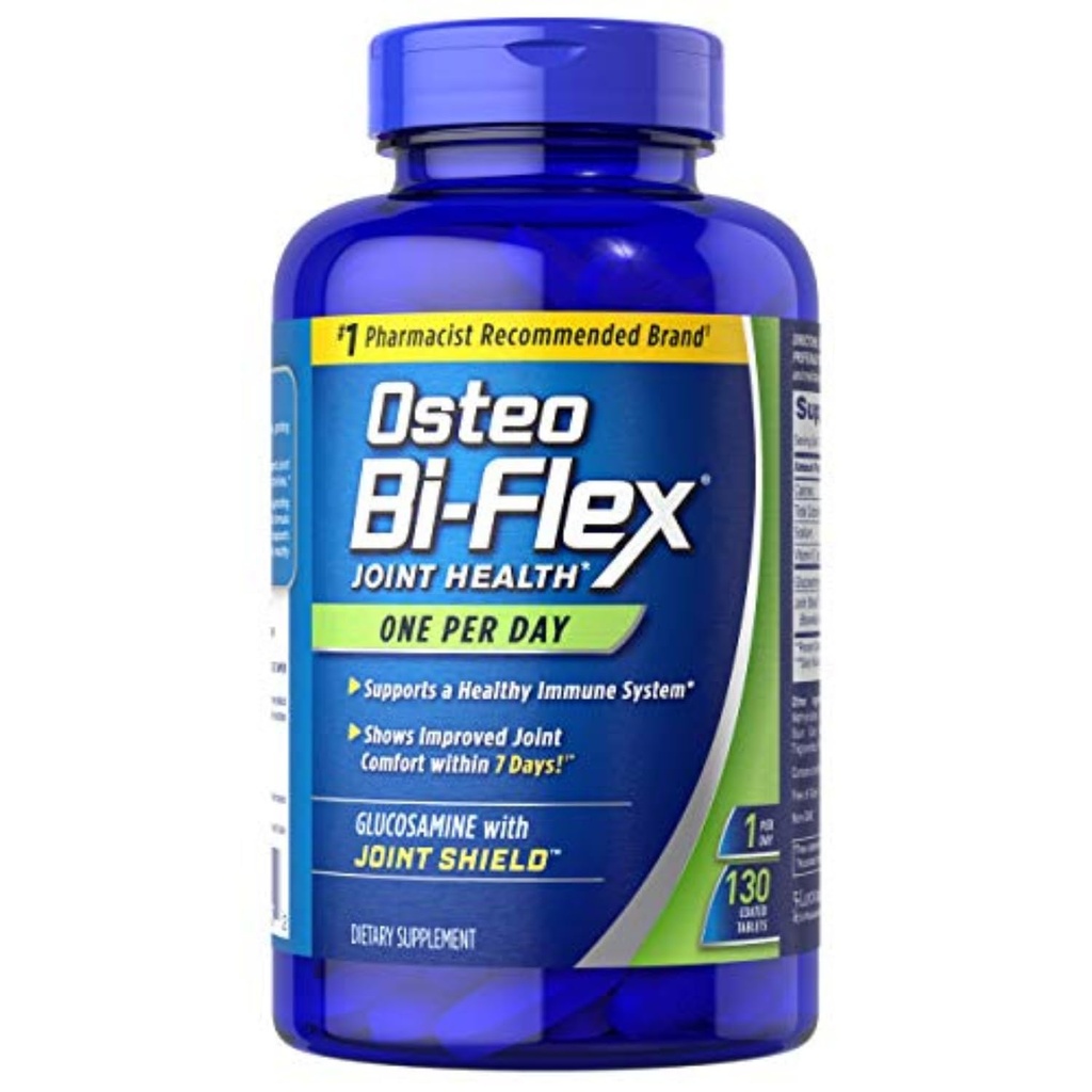 Osteo Bi- Flex Glucosamine dengan Vitamin D, One Per Day By Osteo Bi-flex, Gabungan Kesehatan, 130 Tablets Coated, 130 Count