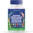Superfood MD Eye Health Vitamin with Bilberry Lutein & lexanthin Lycopene Resveratrol Grape Extract Attaxanthin- AREDS 2 - Eye Vitamin - 60 Capsules