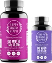 Happy Healthy Hippie Go with The Flow Menopause Dupport & Go with The Flow Hormone Balance for Women (180ct)