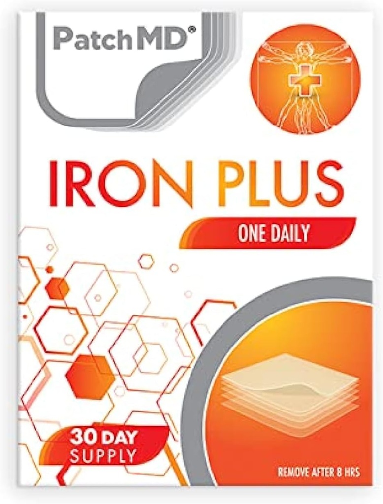 PatchMD - Iron Plus Topical Patches - 30 Days Supply