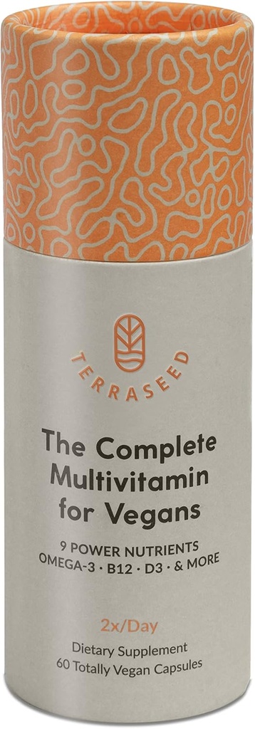 Lengkap Vegan Multivitamin dengan Besi, Omega 3, Vitamin D3, Fleat, Zinc, Vitamin B12, & Lebih - 100% Atsuminable Vegan Vitamin - Non-GMO, Gluten Free, Dibuat di Amerika Serikat (Tambahan 30 Hari)