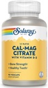 SOLARAY Cal- Mag Citrate w / D 2 1: 1 124; 90 Veval Caps