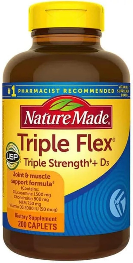 Alam dibuat TripleFlex Triple Kekuatan Caplets (200)