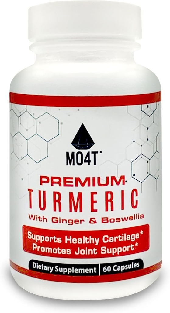 Premium Turmeric, Glucosamine, Ginger, Chondroitin Sulfate, Boswellia Extract, MSM, Bioperin, Quercetin & L- Meth - 60 Capsules