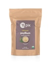 Yupik Organic Whole Husk Psyllium 8.8 Oz, 95% Kemurnian, Soluble Fiber, USDA Disahkan, Non-GMO, Kosher, Gluten- Free & Fat- Free, Unflamited, Plant-Based, Ideal for Oatmeal & Cereal