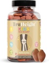 Truight Kids Bone Growth Kimmies (Strawberry, Ages 2 +) All Natural Kids & Toddler Vitamin - Vitamin D, Calcium, K, Magnesium Multivitamin, Pertumbuhan & Pengembangan, Membangun Bones Kuat, D3 K2, Vegan