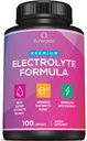 Premium Electrolite Capsules - Dukungan bagi Keto, Low Carb, Rehydration & Recovery - Electrolite Replacement Tablet - Termasuk Electrolite Salts, Magnesium, Sodium, Potsules - 100 Kapsul