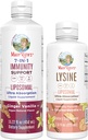 MaryRuth Organics Lysine Liposal (Snickerdoodle) & Imunity (Ginger Vanilla) Ala4; Clean Label Project Verified £124; Vitamin for Immune Dukung & Beauty 124; Vegan, Non-GMO, Gluten Free